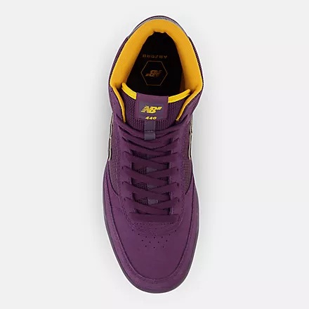 SOULIER NEW BALANCE NUMERIC 440 HI PURPLE YELLOW 5 0 Boardshop